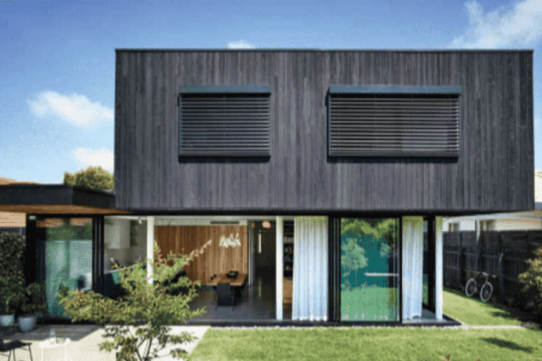 Operable external blinds on all windows on the exterior of the home and sheer curtains on the interior